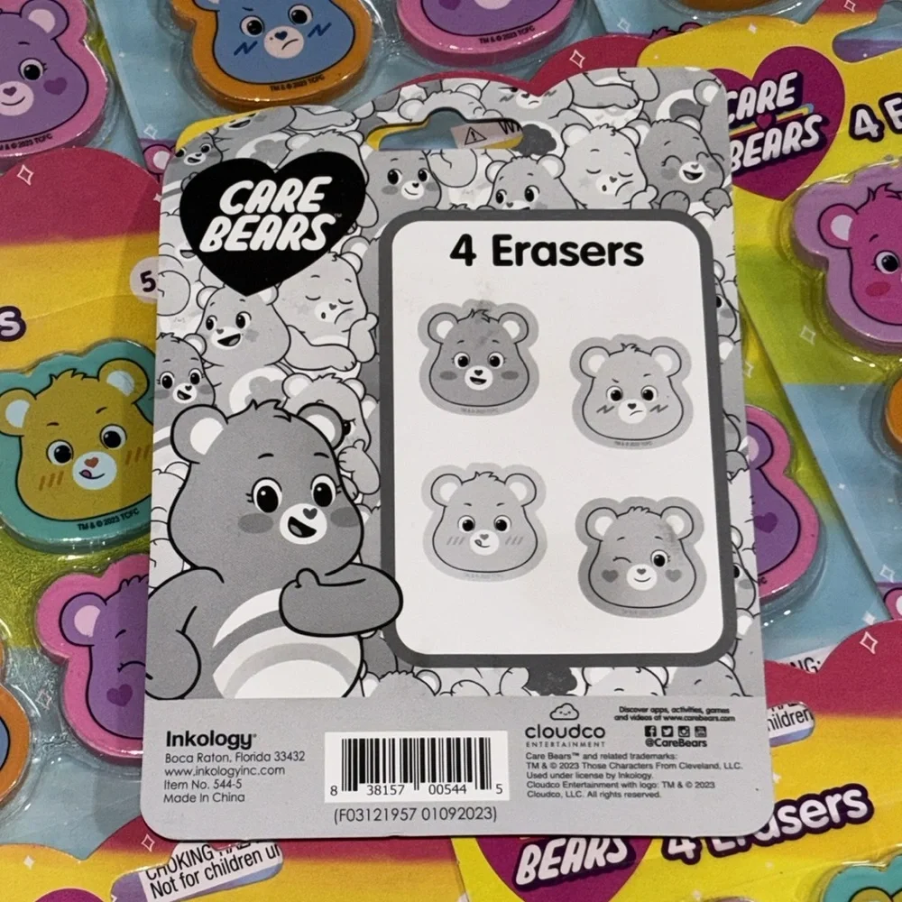 Care Bears Eraser Party Favors Care Bear ERASERS NEW Set of 13